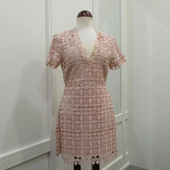 next coral lace dress Whistles main image 0